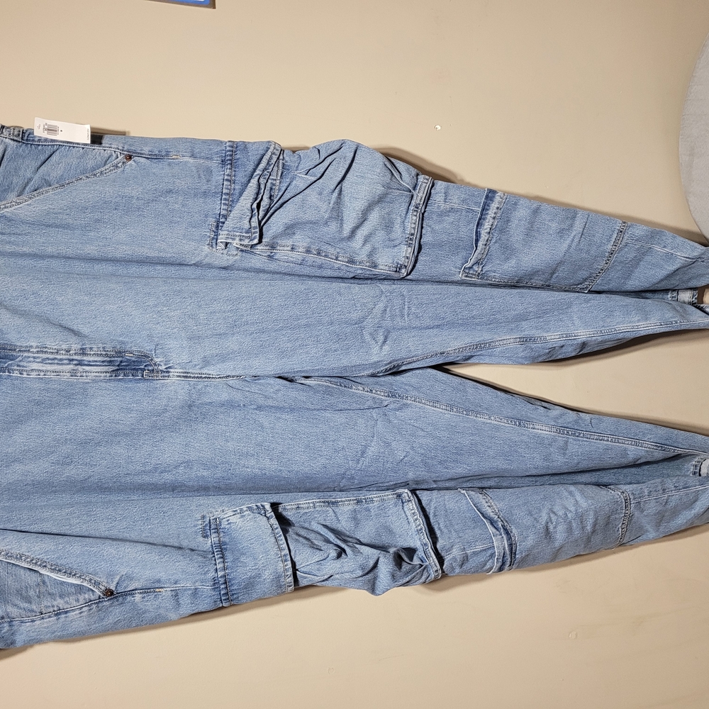 Denim Cargo Pants